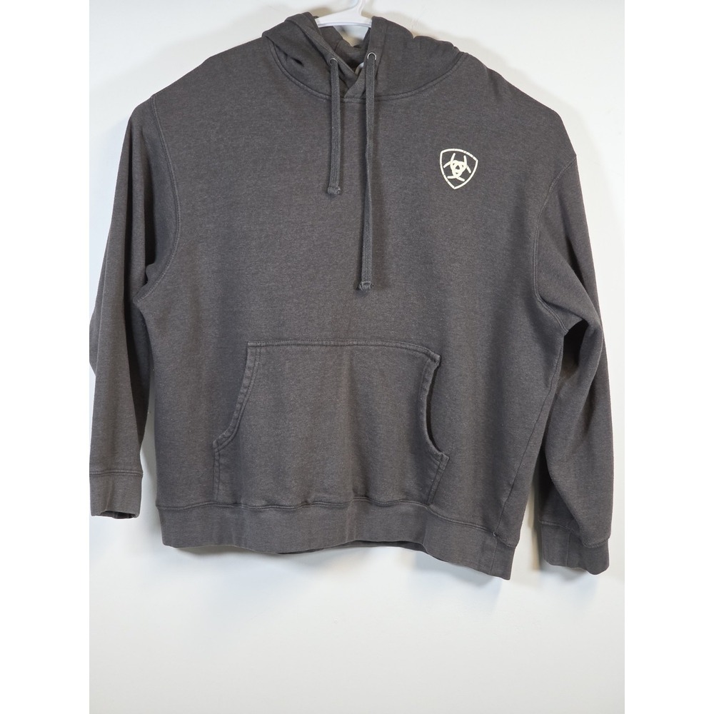 Ariat Mens Hoodie XXL Gray Pullover‎ Southwest Shield Logo